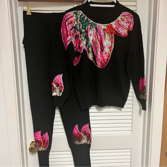 2PC Knit Sequins Gem! NEW!!! - Picture 2 of 11